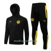 Chaqueta De Entrenamiento Con Capucha BVB Borussia Dortmund 2022-23 Negra - Hombre